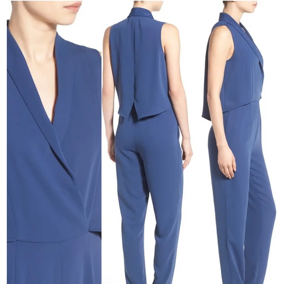 Cooper & Ella Black surplice jumpsuit - Picture 2 of 10